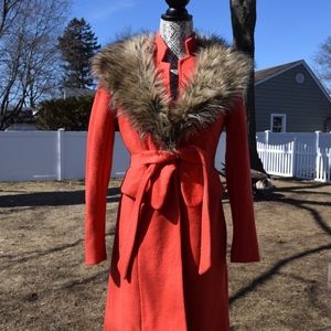 Tracy Reese Jackets & Coats - Anthropologie Tracy Reese Orange Faux Fur Coat Tracy Reese Jackets & Coats - Anthropologie Tracy Reese Orange Faux Fur Coat